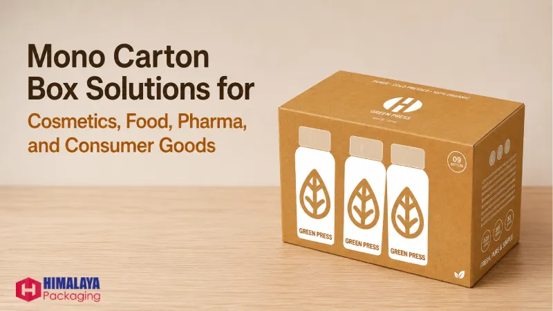 Mono Carton Box Solutions for Cosmetics, Food, Pharma, and Consumer Goods