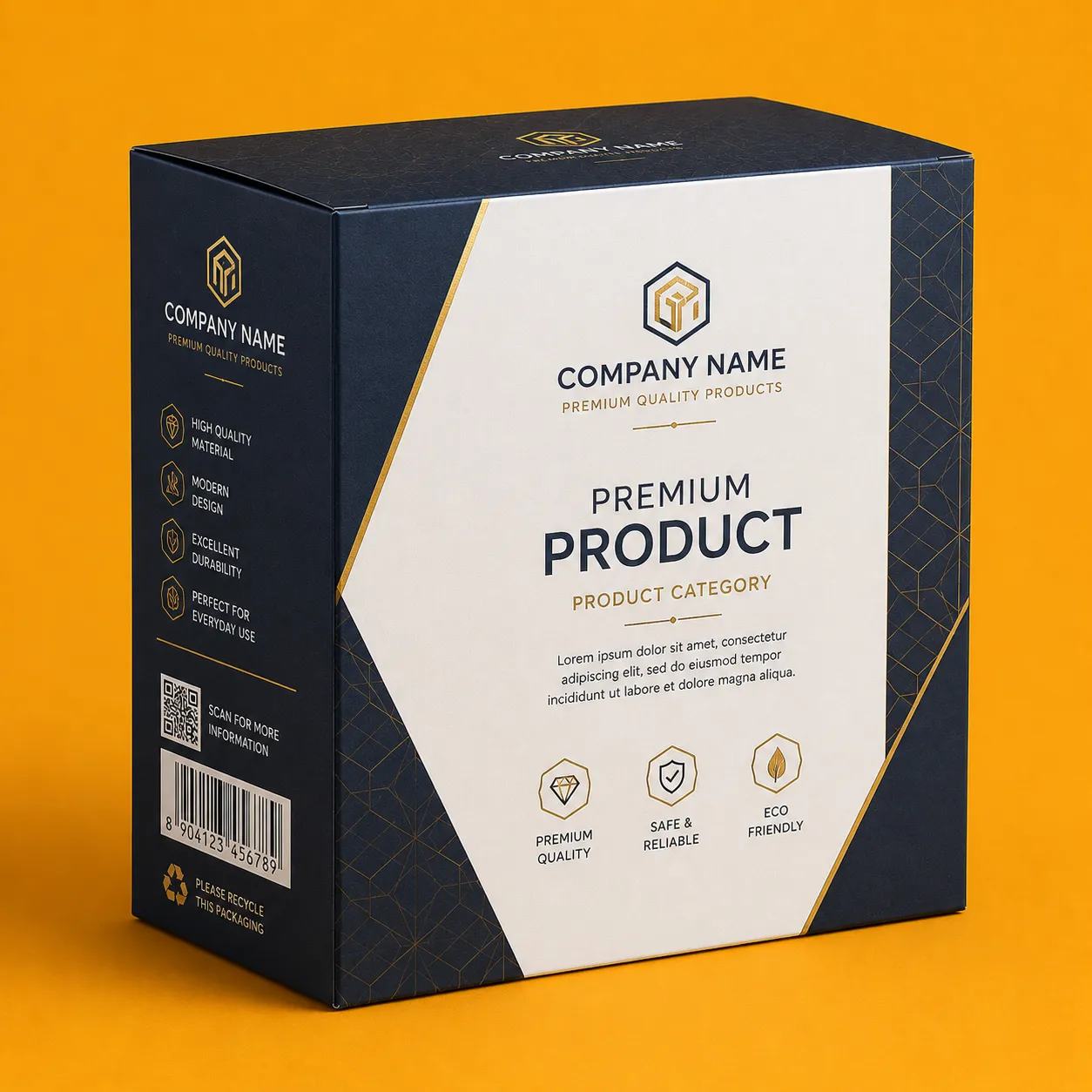Cardboard packaging box