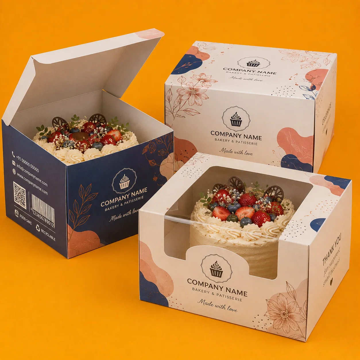 Cake Box manufactured by Himalaya Packaging, Ahmedabad