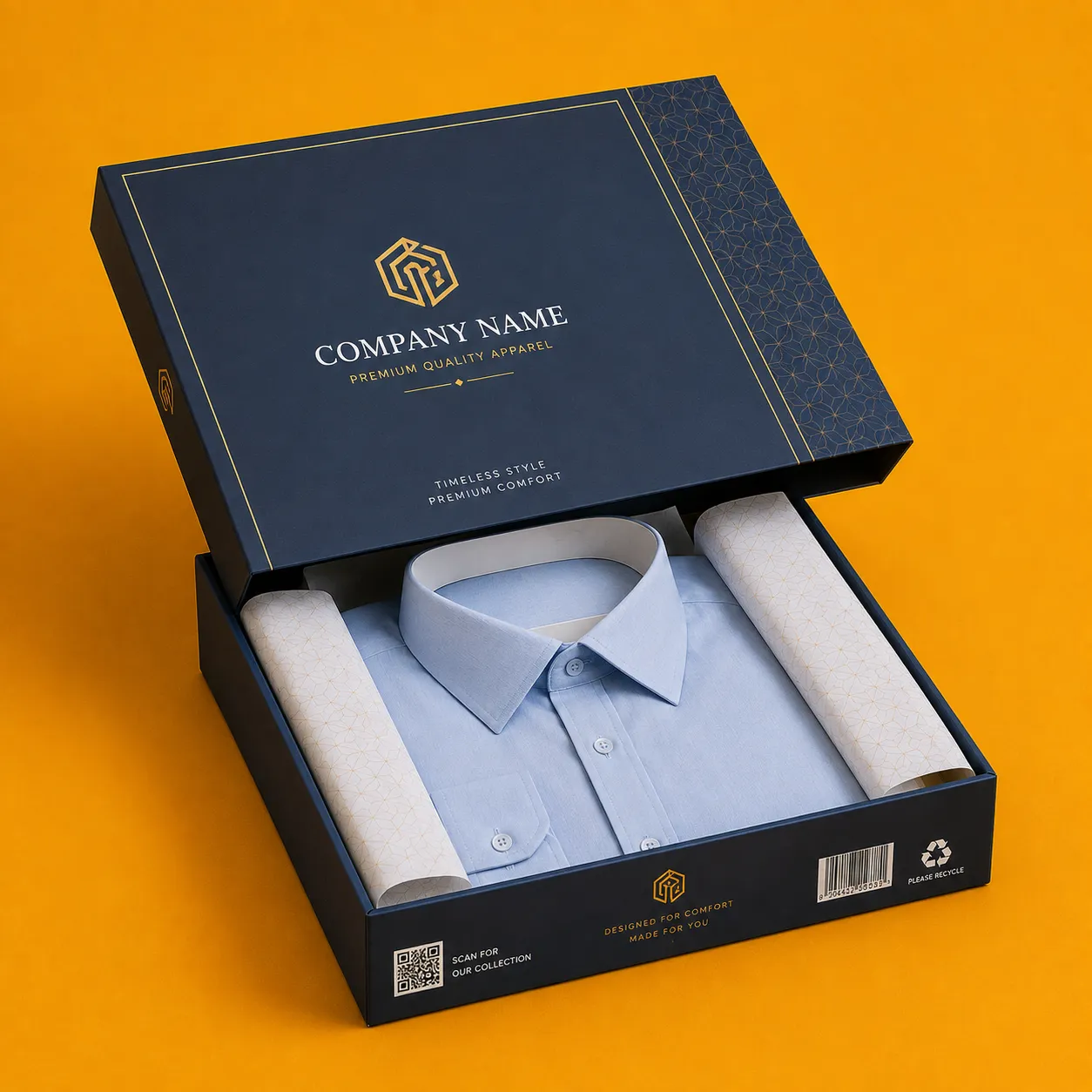 Shirt Packaging Boxes manufactured by Himalaya Packaging in Ahmedabad